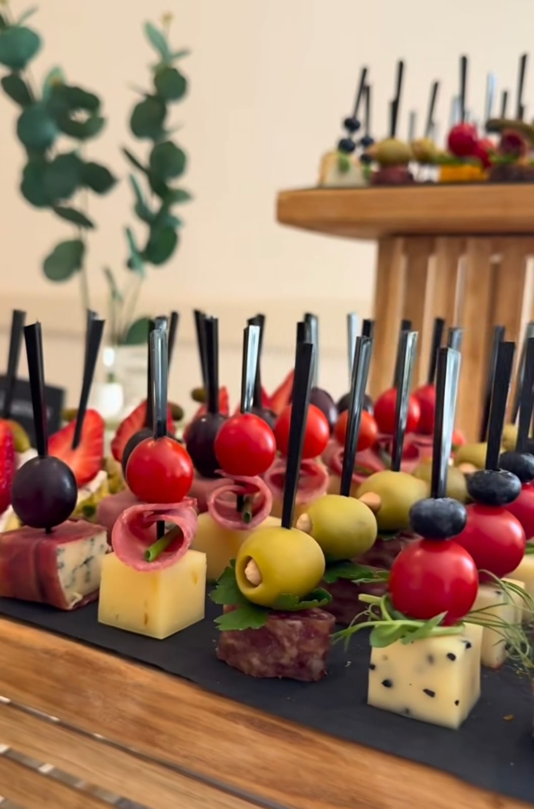 Barra de brochetas gourmet