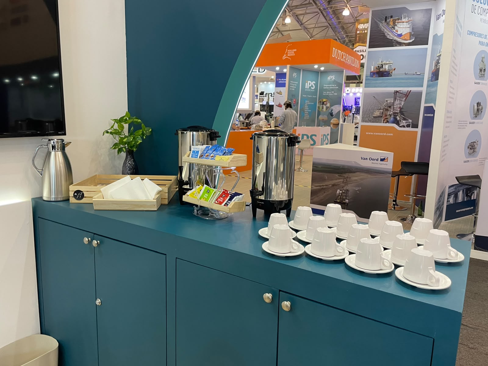 Barra de café en feria